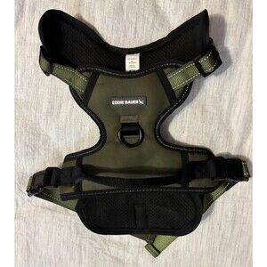 Eddie Bauer No Pull Dog Harness XL Green Black Adjustable Reflective